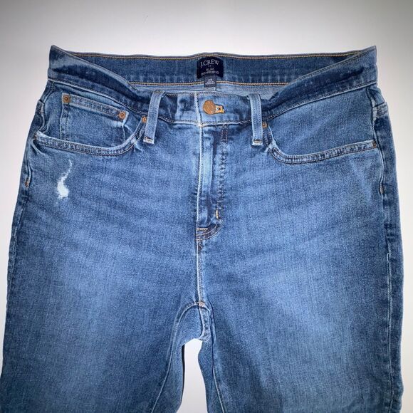 J Crew Slim Boyfriend Jeans Size 29 Mid Rise Inseam 28 Medium Wash - Picture 2 of 10